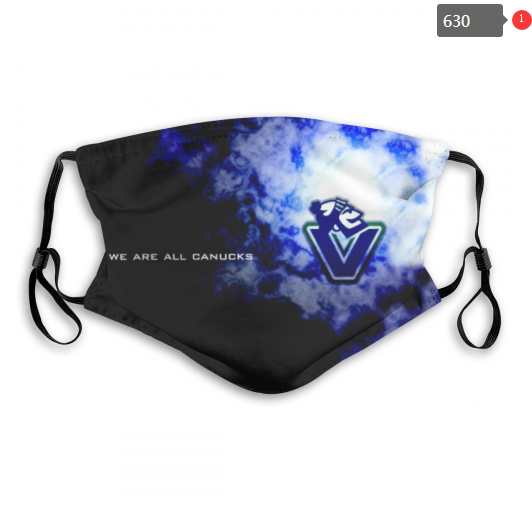 NHL Vancouver Canucks #10 Dust mask with filter->nhl dust mask->Sports Accessory